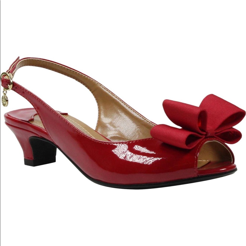 J. Reneé Landan Bow Slingback Sandal